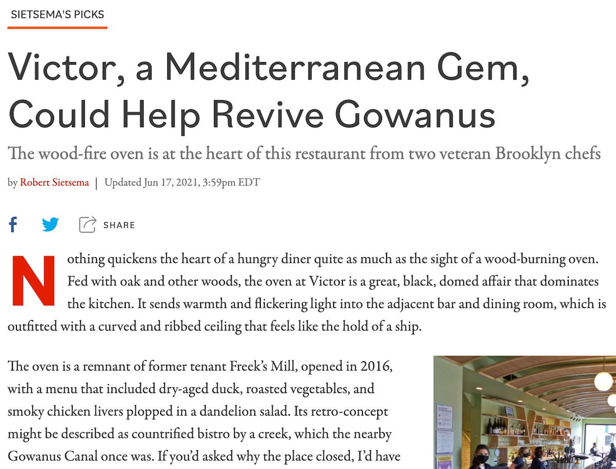 AGENDUNIA55 > Victor Brooklyn Tempat Ideal untuk Kuliner Mediterania Berkualitas